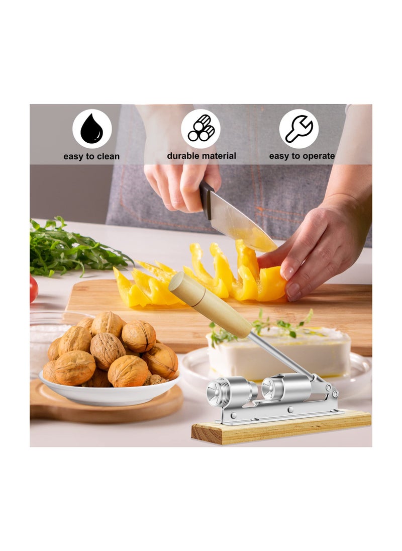 Excefore Nutcrackers for Nuts, Nut Crackers for Pecans, Heavy Duty Nut Cracking Tools, Adjustable Pecan Cracker Sheller, Pecan Nut Cracker Opener Tool for Walnuts Pecans Hazelnuts Almonds Brazil Nuts  - Image 5