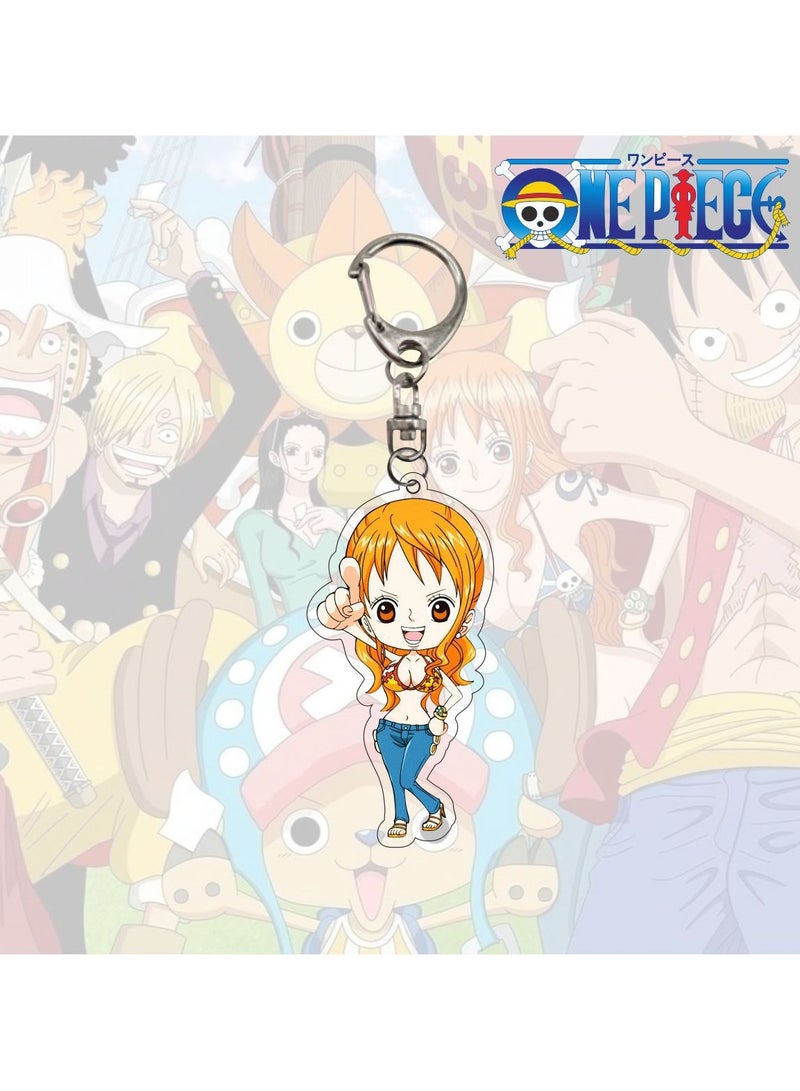 Anime One Piece Nami Acrylic Keychain