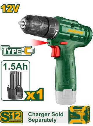 Drill driver, charging 12 volts, 1 battery, disassembling, connecting and drilling, works by a Type-C mobile charger - pzsku/Z8FAD5C9BE39AB5DB5F4AZ/45/_/1718775363/d8b57c31-958e-4607-a17b-1d9862097057