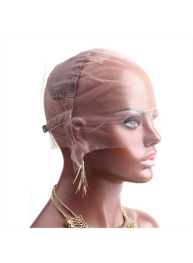 Bella Hair Full Lace Wig Cap with Stretch Panel at Crown for Black Women Making Wigs (Medium Size Cap) - Image 3