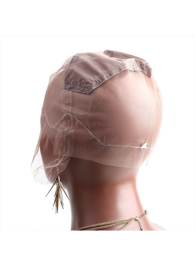 Bella Hair Full Lace Wig Cap with Stretch Panel at Crown for Black Women Making Wigs (Medium Size Cap) - Image 2