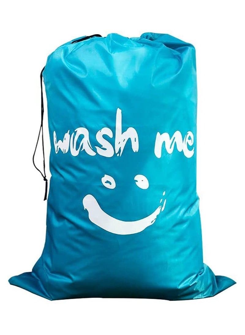 Rubik Wash Me Laundry Bag, Extra Large Machine Washable Travel Dirty Clothes Storage Organizer Basket Drawstring Closure 100 x 69cm - Image 1