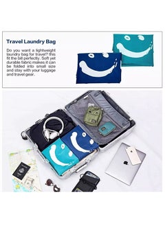 Rubik Wash Me Laundry Bag, Extra Large Machine Washable Travel Dirty Clothes Storage Organizer Basket Drawstring Closure 100 x 69cm  - Image 4