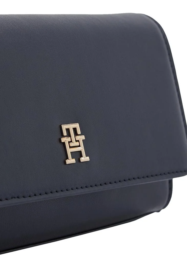 TOMMY HILFIGER Logo Detail Flap Over Clutche