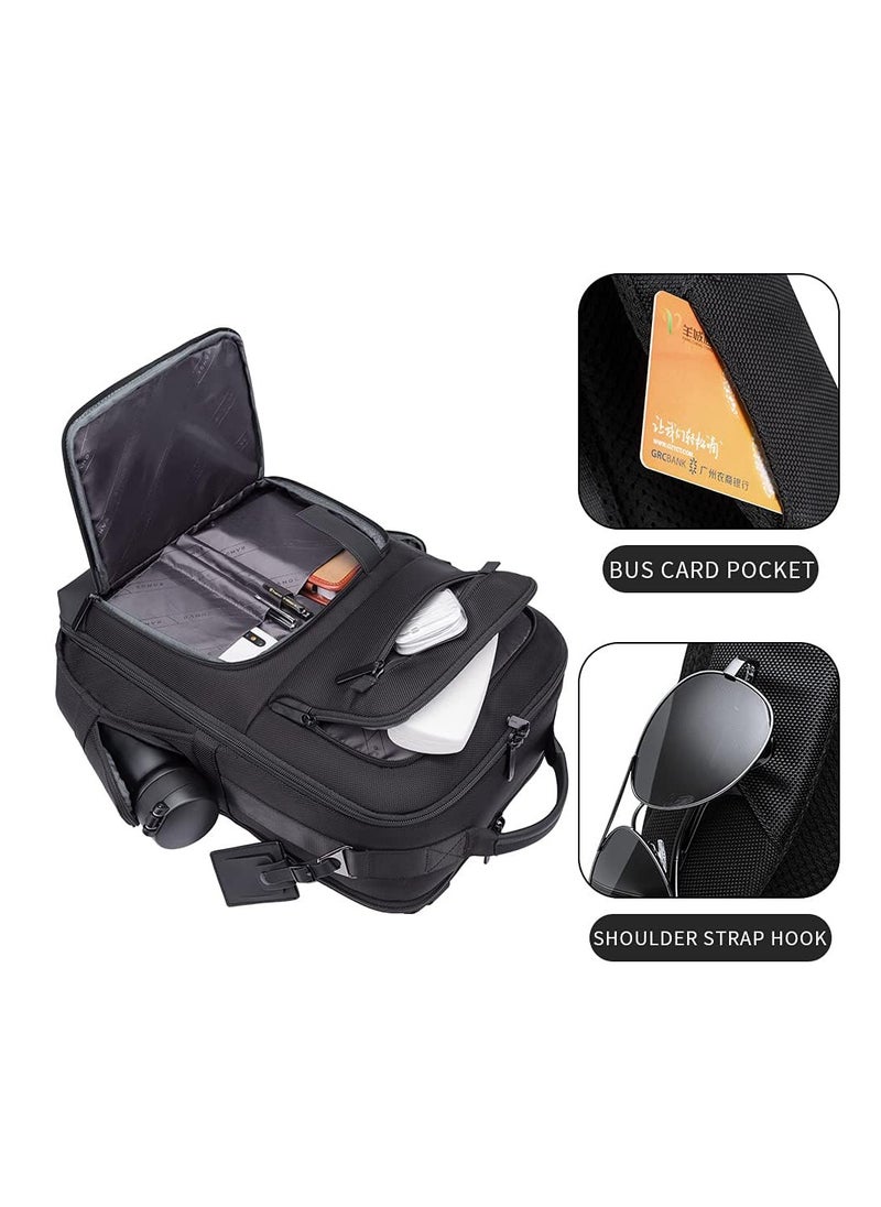 Generic Laptop Backpack Durable Business Computer Travel Backpack with USB Charging Port, Lightweight Casual Bag Daypack for College School Work Office Men, MacBooks,Surface,Notebooks 17 Inch  - Image 3