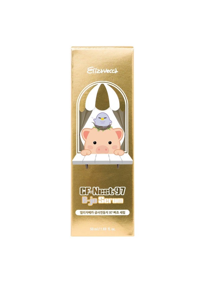 Elizavecca Elizavecca CF Nest 97% B Jo Serum 1.7 Ounce - Real Water Under Eye Serum for Women | Under-Eye Serum | Water Under Eye Serum | Volume Up Under Eye Serum  - Image 2
