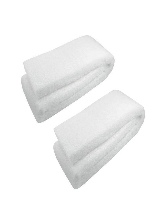 NATLIS Aquarium Filter Pad, Foam White Cotton Sponge Biochemical Filter Media Roll Biological and Mechanical Filtration for Fish Tank (Pack of 2) - Image 1