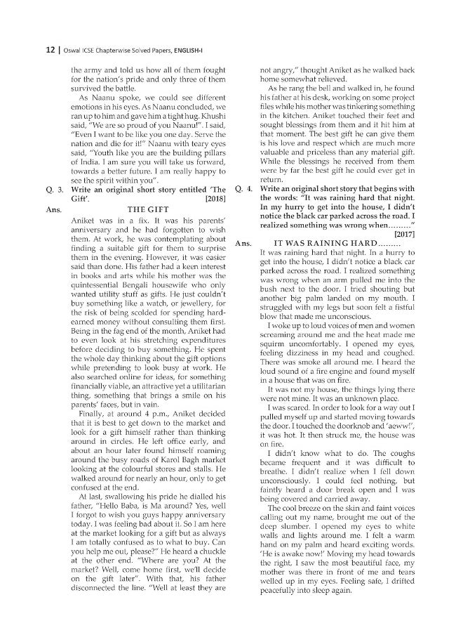 null - Oswal Printers & Publishers Pvt. Ltd Chapterwise Last 10 Years Solved Papers: Icse Class 10 for 2022 Examination - Image 1
