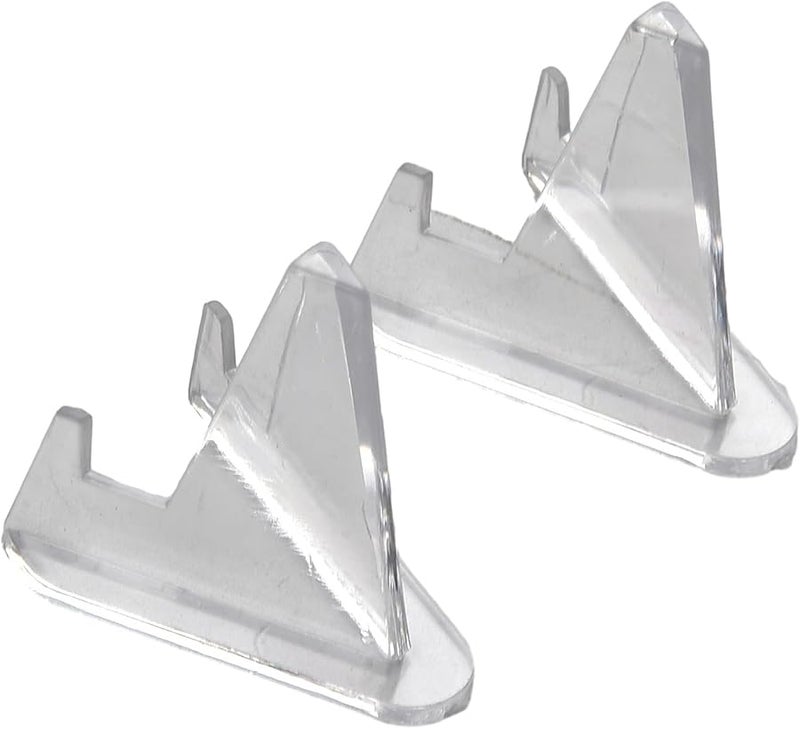 2 Pack Acrylic Commemorative Coin Display Stand Transparent Triangle Easel For Medals Cards Photos Shells - Image 3