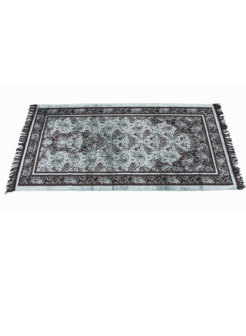 Vitacelli Prayer Mat 614GSM Anti-Slip Velvet Top Islamic Prayer Mat New Design Thick Padded Sajadah Prayer Rug for Men Women Eid Gift Ramadan ( 140cm X 70cm)  - Image 2