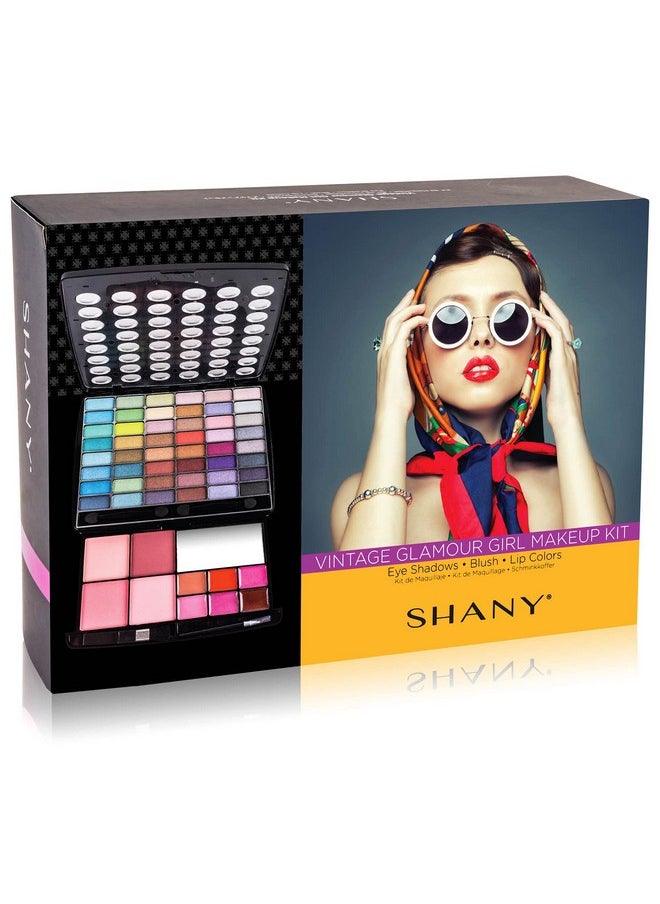 Shany SHANY Glamour Girl Makeup Kit Eyeshadow Palette with Eyeshadows, Blushes, Lipstick Lip-gloss, Makeup Mirror, Makeup applicators, Premium Gift Packaging - Vintage  - Image 5