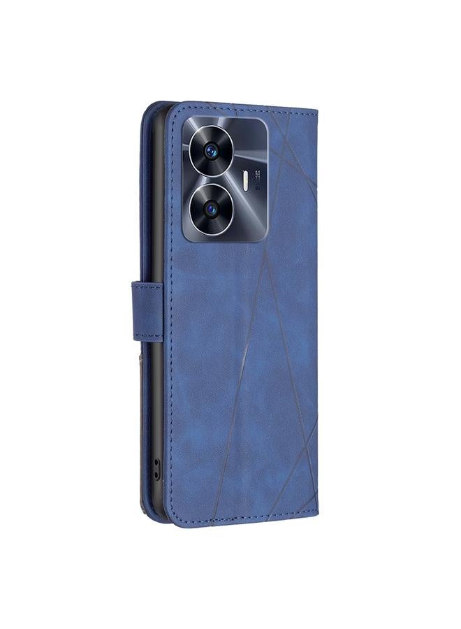 اس-توب جراب هاتف Realme C55 من الجلد بمشبك مغناطيسي ونقشة معينية - Image 3