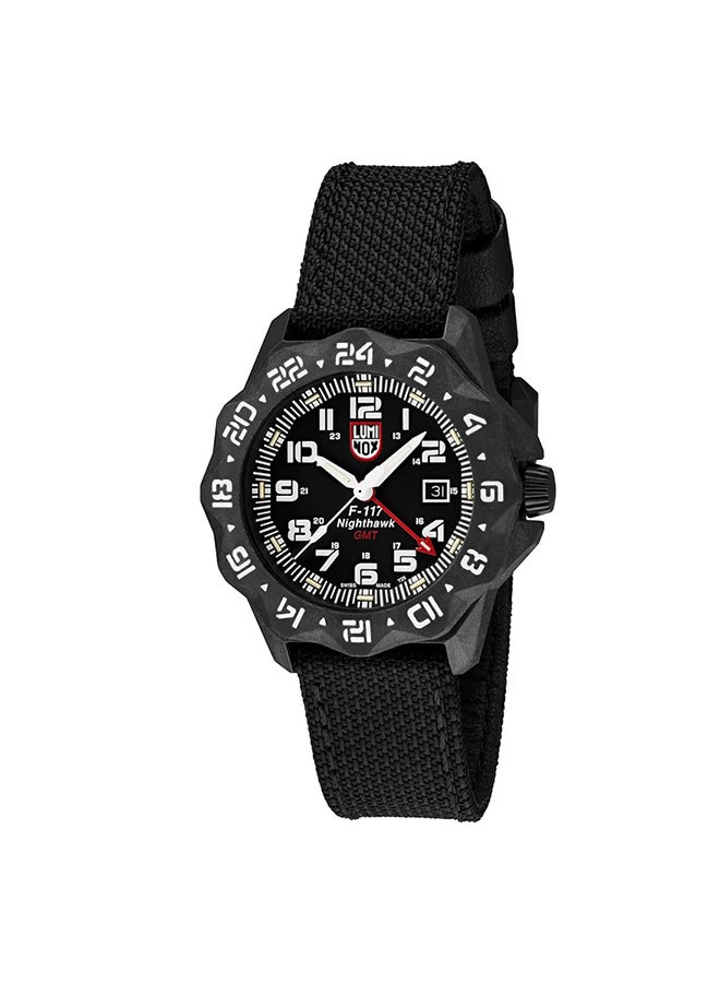 لومينكس ساعة يد جلدية للرجال بتصميم دائري بعقارب مقاس  ملم - Image 5