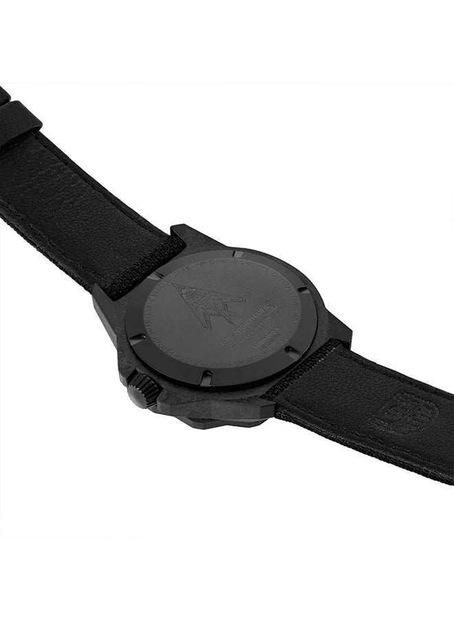 لومينكس ساعة يد جلدية للرجال بتصميم دائري بعقارب مقاس  ملم - Image 4