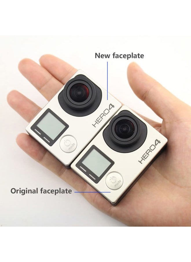 SOONSUN - Front Cover Faceplate Frame Housing Replacement Repair Part for GoPro Hero 4 Black and Silver - Image 1