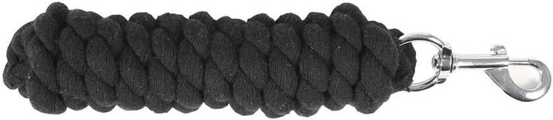 HORZE Basic Cotton 7 Horse Lead Rope  Black  One Size - Image 2
