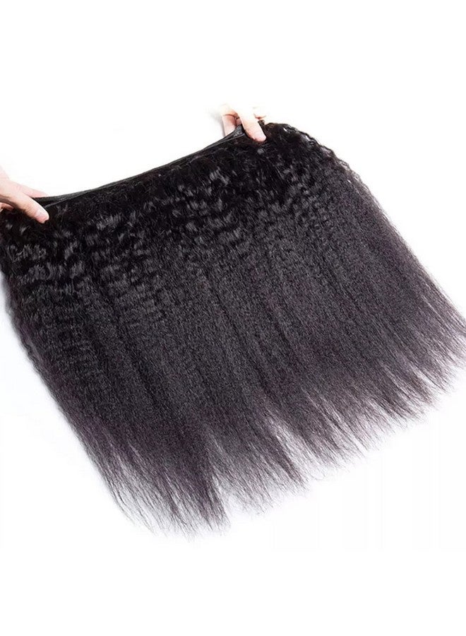 أف كيو حزم مستقيمة غريب 14 16 18 حزم شعر بشري برازيلي مستقيم غريب غير معالج 3 حزم 100 جرام / حزم لحمة مزدوجة ياكي مستقيم شعر بشري نسج ملحقات اللون الطبيعي - Image 5