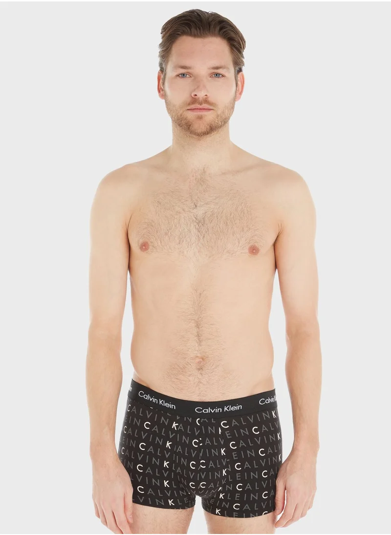 CALVIN KLEIN 3 Pack Logo Band Trunks