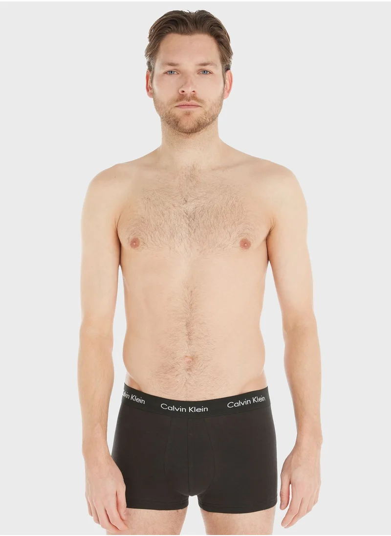 CALVIN KLEIN 3 Pack Logo Band Trunks