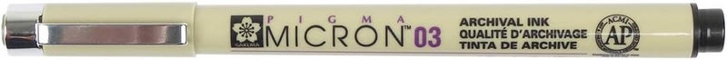 Pigma Sakura Micron - Pigment Fineliners 0.3Mm Black [Pack Of 3] - Image 2