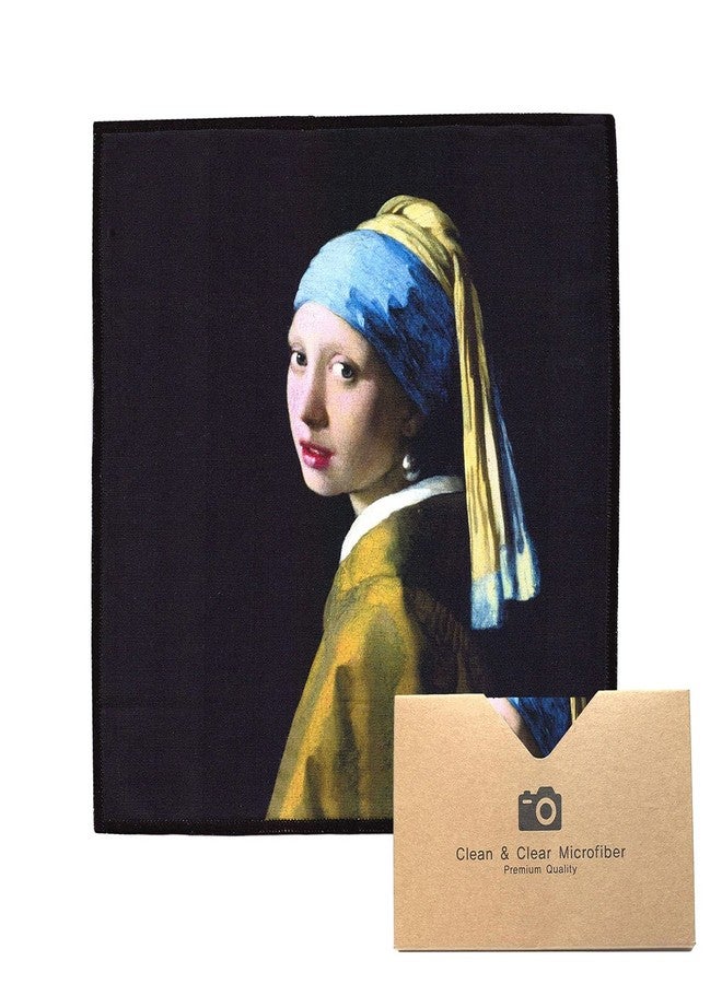 Clean & Clear Microfiber Large [6 Pack] Classic Art (Girl with a Pearl Earring) - Ultra Premium Quality Microfiber Cleaning Cloths (Best for Camera Lens, Glasses, Screens, and All Lens.), Microfiber Cloth - Image 1