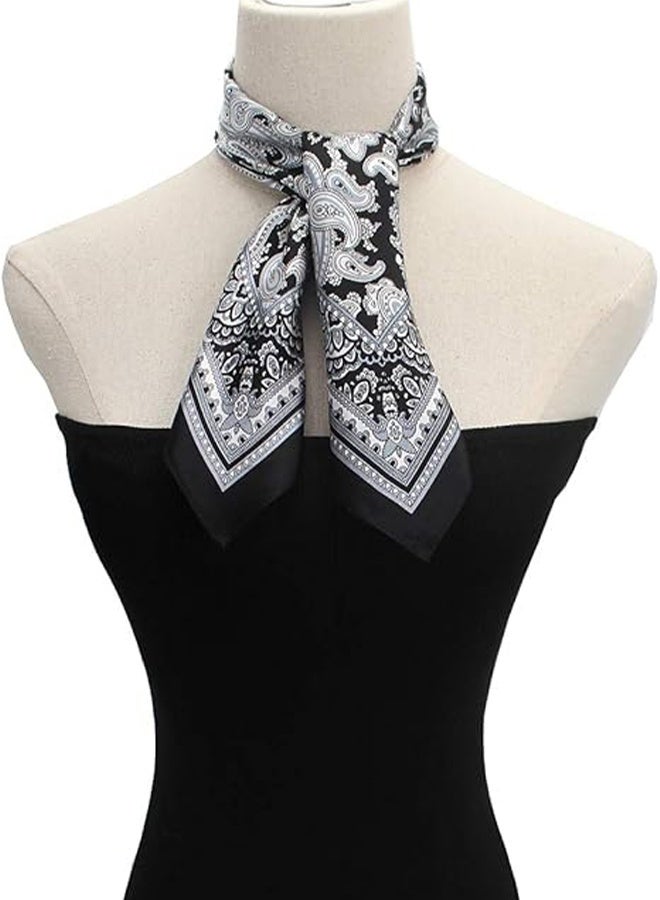 وشاح باندانا نسائي - 90 * 90 سم وشاح مربع خفيف الوزن - وشاح مطبوع رقمي متنفس - Image 4