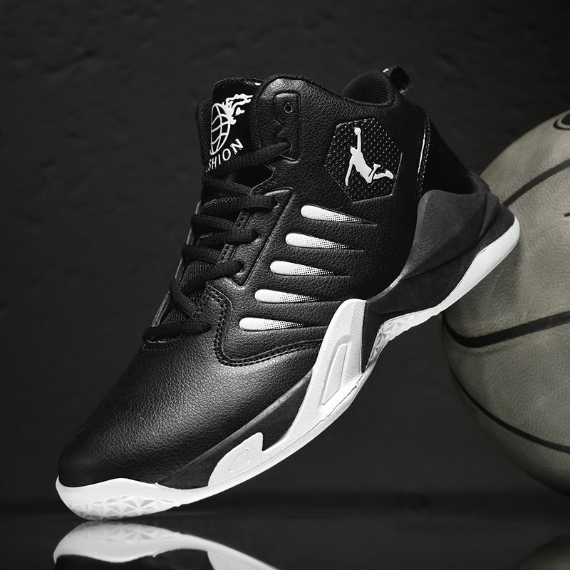 Men's Breathable Mesh Basketball Shoes with Air Cushion Sole - Image 1