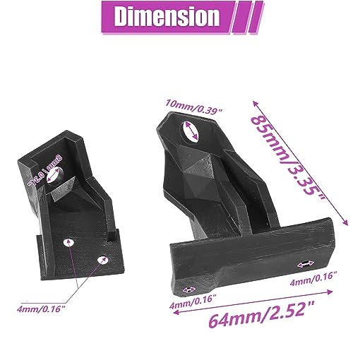 Zyklonix Door Handle Panel Bracket Front and Rear Right Passenger Side, for 2002-2009 GMC Envoy Ascender 2003-2008 Saab 9-7x 2005-2009 (Passenger 1 Pair) - Image 4