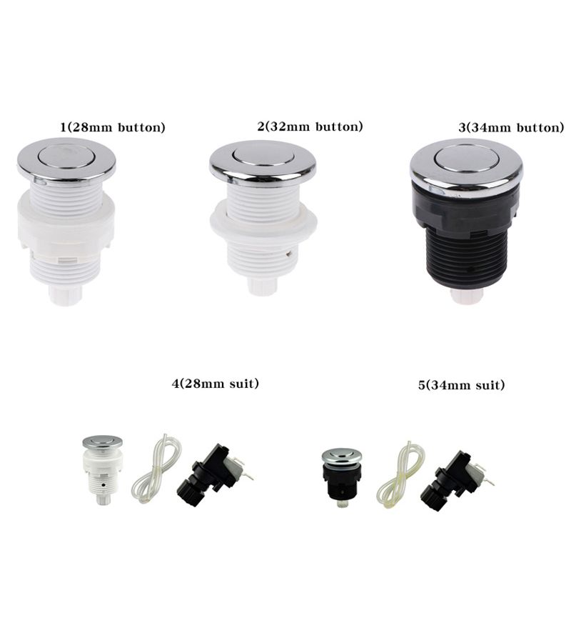 Pneumatic On Off Push Button Switch 28 32 34 Mm For Bathtub Spa Waste Disposal Whirlpool Model A2 - Image 2