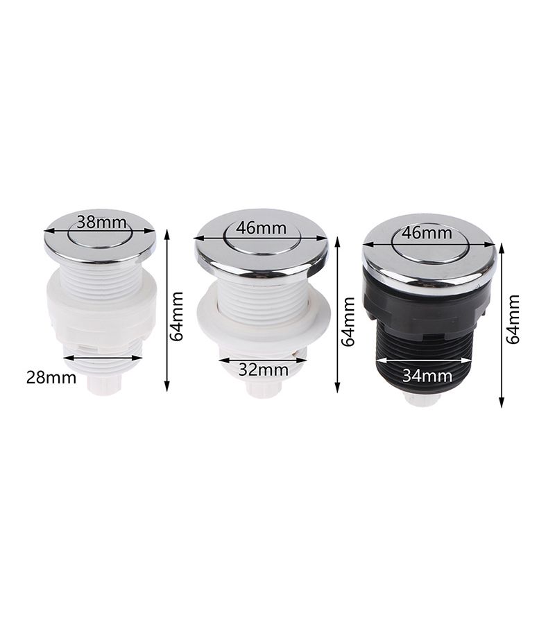 Pneumatic On Off Push Button Switch 28 32 34 Mm For Bathtub Spa Waste Disposal Whirlpool Model A2 - Image 3