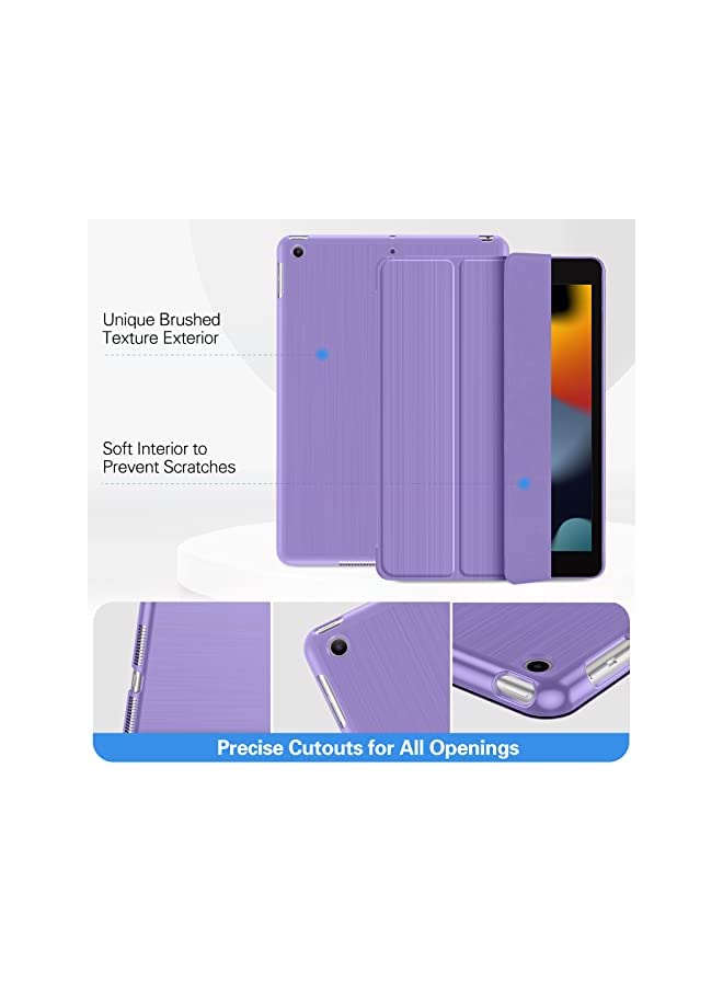 Procases ProCase iPad 10.2 Case 2021 iPad 9th Gen / 2020 iPad 8th Gen / 2019 iPad 7th Gen Case, Slim Tri-fold Stand Hard Back Shell Dual Standing Angles Protective Smart Cover Case for iPad 10.2" -Purple - Image 5