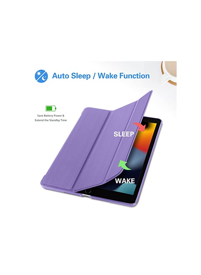 Procases ProCase iPad 10.2 Case 2021 iPad 9th Gen / 2020 iPad 8th Gen / 2019 iPad 7th Gen Case, Slim Tri-fold Stand Hard Back Shell Dual Standing Angles Protective Smart Cover Case for iPad 10.2" -Purple - Image 3
