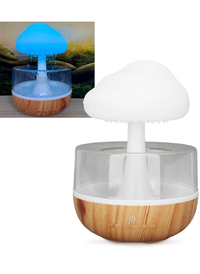 ELTRAZONE Rain Cloud Humidifier – Cute Raining Cloud Night Light with 7 LED Colors, 2000mAh, 500ml Capacity - Image 1