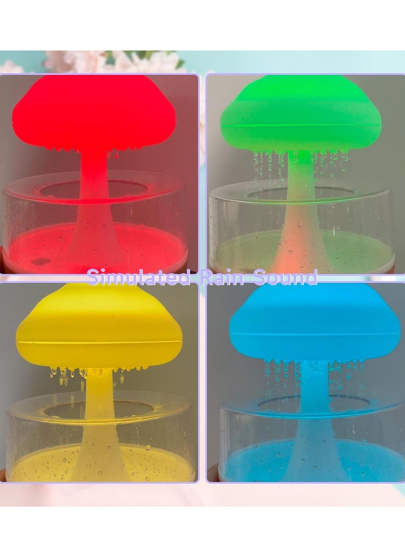 ELTRAZONE Rain Cloud Humidifier – Cute Raining Cloud Night Light with 7 LED Colors, 2000mAh, 500ml Capacity - Image 3