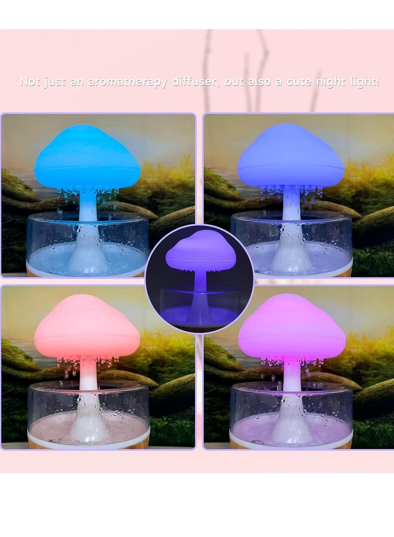 ELTRAZONE Rain Cloud Humidifier – Cute Raining Cloud Night Light with 7 LED Colors, 2000mAh, 500ml Capacity - Image 5