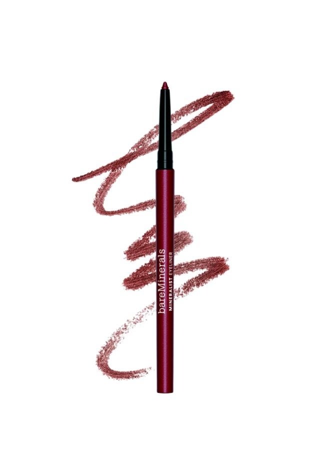 bareMinerals Mineralist Lasting Eyeliner – Garnet | Long-Wear Waterproof Creamy Retractable Pencil Eyeliner with Avocado Oil & Aloe Vera – 0.35 g - Image 1