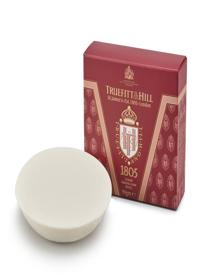 Truefitt & Hill 1805 Luxury Shaving Soap Refill 99gm | Essential Grooming Collection For Men | Suitable For All Skin Types - Image 1