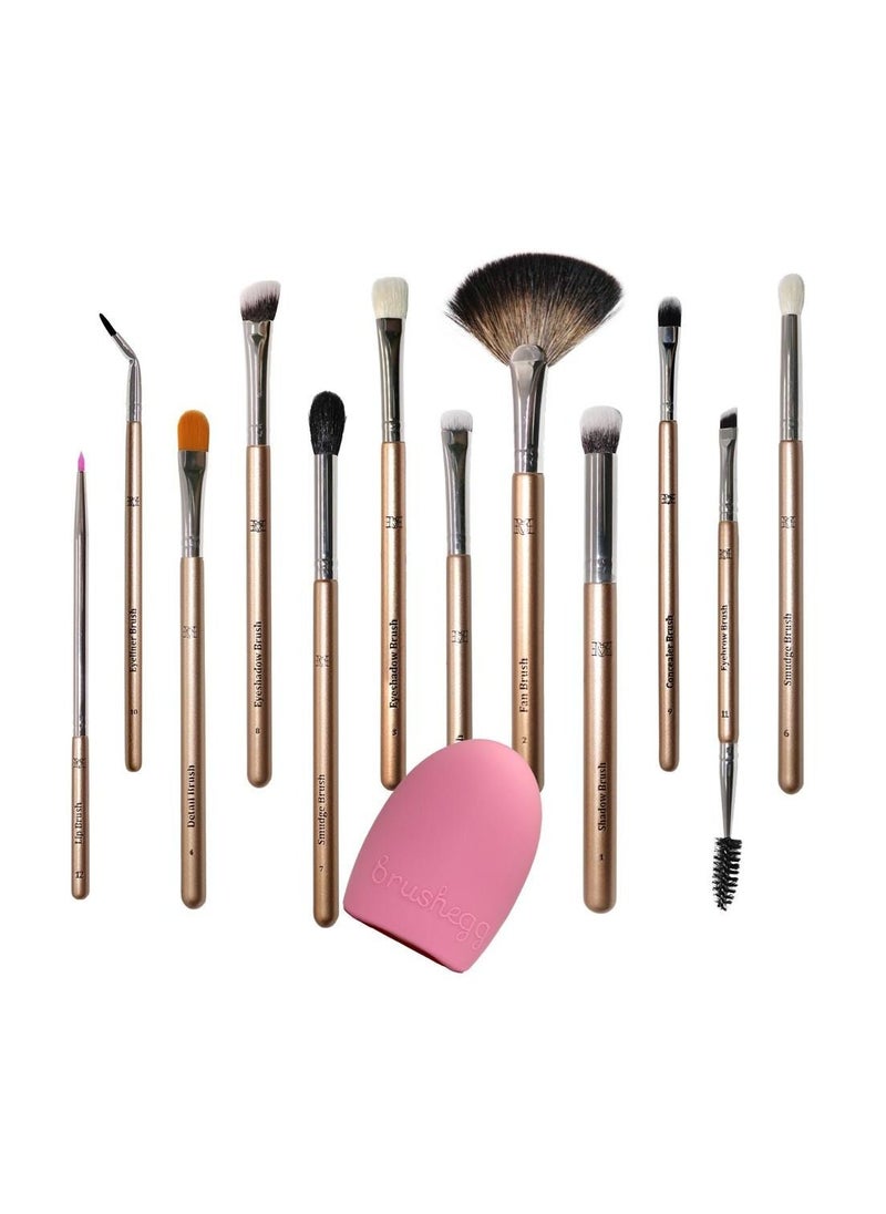 MAKE OVER 22 - MakeOver22 Marbleous 12 Pieces Brush Set MX-02 - Image 1