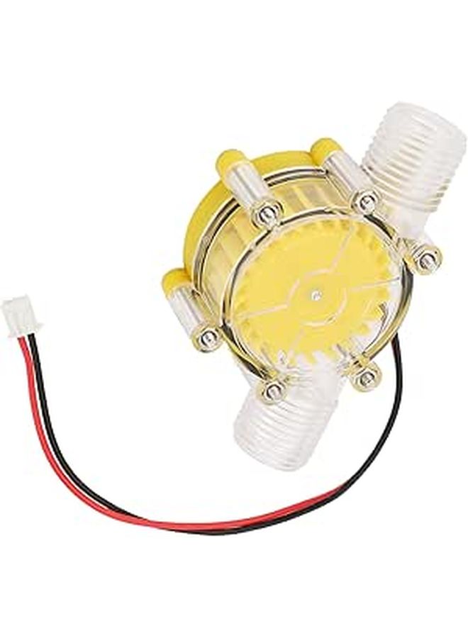 F50 5V Transparent Yellow Micro Hydro Generator Compact Low Noise Personal Installation - Image 1