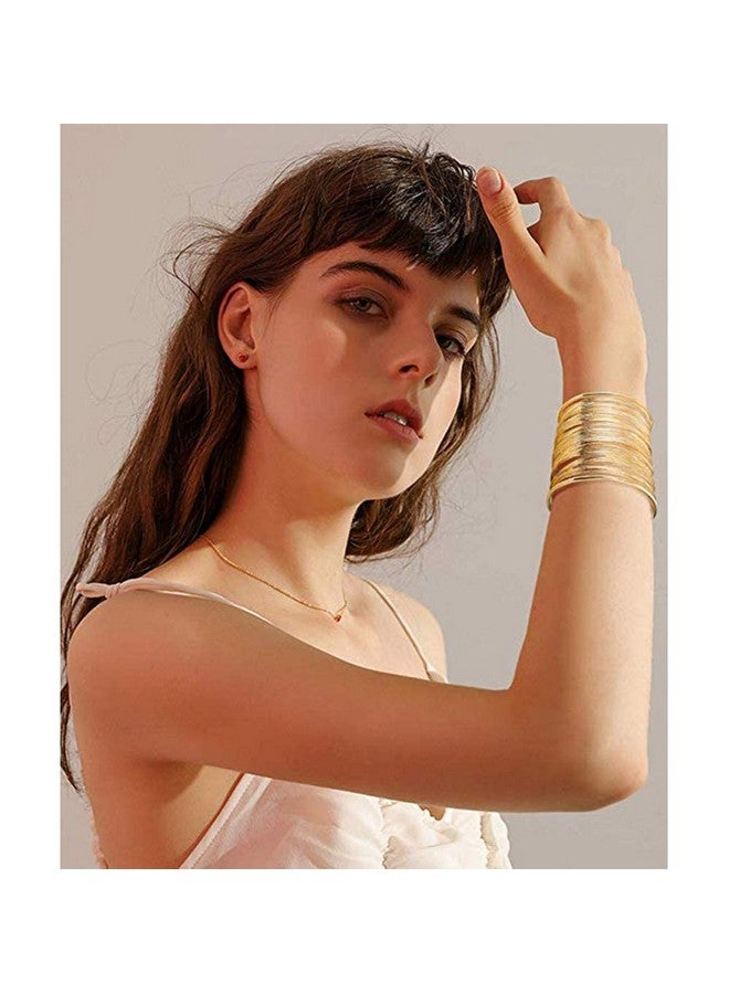 VANVENE Bracelets Gold Plated Open Cuff Bangles Gift Choice For Women & Girls Fashion (Classic Bohemia) - Image 3