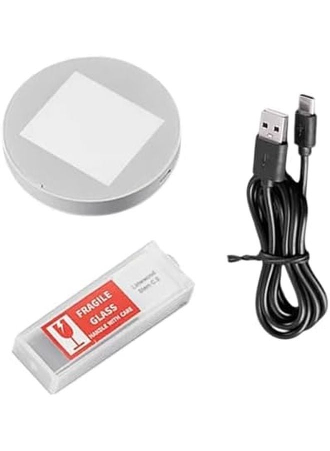 Microscope Bottom LED Light With Adjustable Brightness And Transparent Glass Panel Size B - Image 2