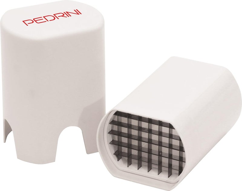 PEDRINI Lillo Potato Cutter 9.5 x 13.5 x 8 cm Stainless Steel/White/Steel - Image 1