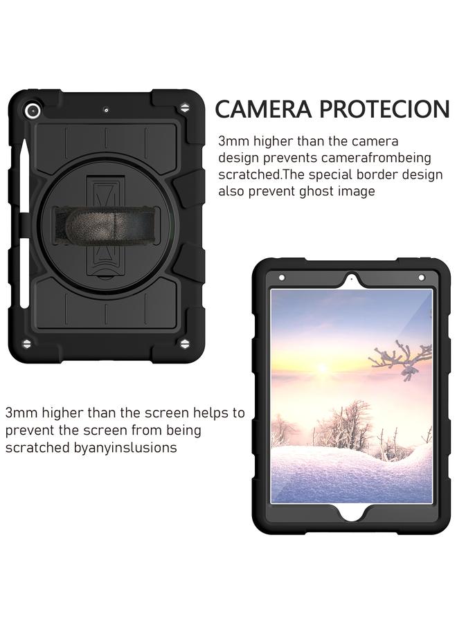 Zaboon Case For iPad 10.2 2021 / 2020 / 2019 Silicone Hybrid PC Shockproof Tablet Case with Shoulder Strap - Image 4