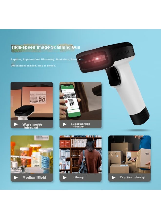 Wireless Barcode Scanner For Medical Use Traceability Code, Udi Code, Electronic Medical Insurance Code For Pharmacy, Hospital, And Clinic, Suitable For Animal Medicine And Agricultural Supplies - Image 3