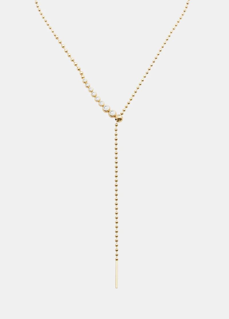 ليو جو عقد مزين بكريستالات