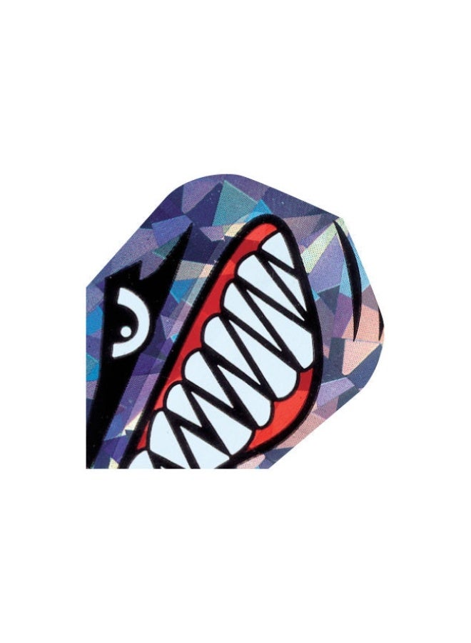 Harrows Shark Hologram Dart Flights HF1601 – Premium Standard Shape Flights with Holographic Shark Design for Enhanced Stability & Accuracy