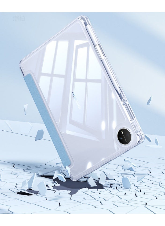 Huawei Matepad Pro 12.2 Inch Case 2025 with Stand, PU Leather+Back Transparent Protection Case, Auto-Sleep/Wake - Image 2