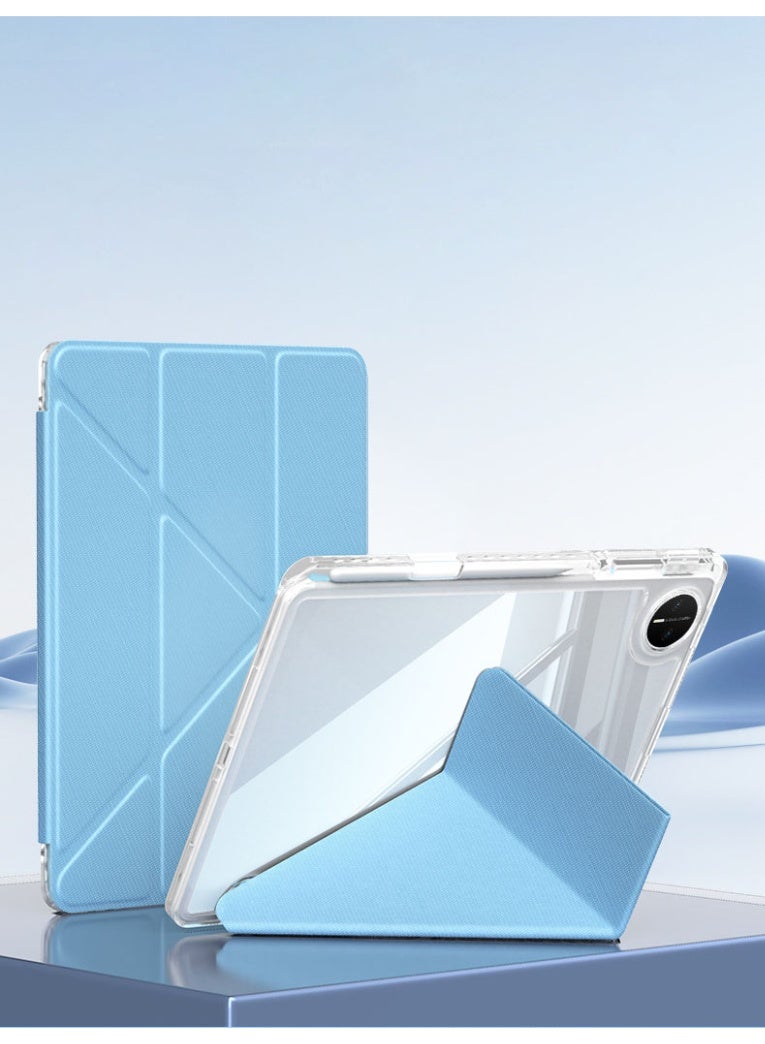 Huawei Matepad Pro 12.2 Inch Case 2025 with Stand, PU Leather+Back Transparent Protection Case, Auto-Sleep/Wake - Image 1