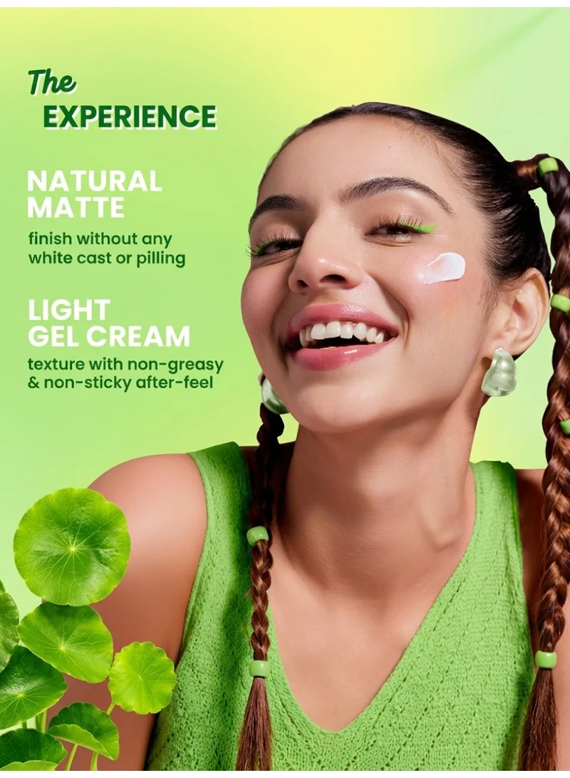 Dot & Key Dot & Key CICA Calming Mattifying Sunscreen SPF 50 PA++++ | For Oily Acne Prone & Sensitive Skin | UVA/UVB Protection | No White Cast, Ultra Light, Fragrance Free & Quick Absorbing