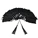 VAPKER VAPKER 100 Pieces Black Tassels 13cm/5-Inch Silky Handmade Soft Tassels Floss Bookmark Tassels with 2-inch Cord Loop  - Image 2